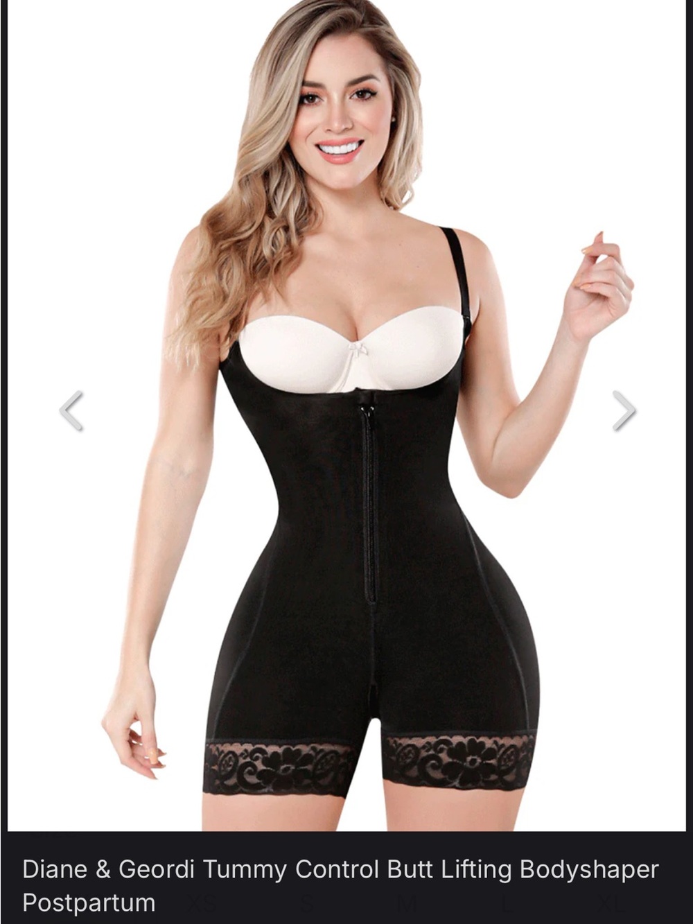 Diane Poitiere 2396 Faja Body Shaper Black
Women's Size 4XL